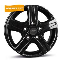 Borbet CWD black glossy Wheel 6,5x16 inch 5x114,3 bolt circle