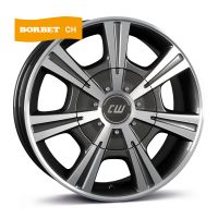 Borbet CH mistral anthracite glossy polished Wheel 7,5x17 inch 6x130 bolt circle