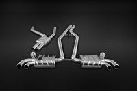 Capristo sports-mufflers incl. middle silencer spare for GTS (since 04/2012) incl. CES-3 fits for Porsche  958 Cayenne GTS