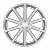 CORSPEED DEVILLE Silver-brushed-Surface/ undercut Color Trim weiß 9x20 5x108 bolt circle