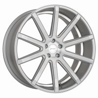 CORSPEED DEVILLE Silver-brushed-Surface/ undercut Color Trim weiß 10,5x22 5x112 bolt circle