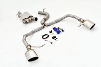 FMS Streetbeast 76mm duplex-catback-system (left & right) with flap-control fits for Seat Leon 5F