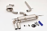FMS Streetbeast 76mm duplex-catback-system (left & right) with flap-control fits for VW Golf V