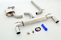FMS Streetbeast 76mm duplex-catback-system (left & right) with flap-control fits for VW Scirocco III
