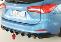 Rieger rear diffuser insert lr SG 115 CT fits for Ford Focus DEH