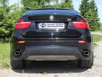 Fox sport exhaust part fits for BMW X6 final silencer cross exit right/left - 115x85 type 38 right/left
