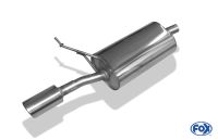 Fox sport exhaust part fits for Dacia Duster 4x2 - front wheels drive final silencer - 1x90 type 16