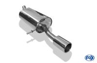 Fox sport exhaust part fits for Dacia Duster 4x2 - front wheels drive final silencer - 1x90 type 12