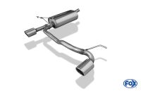Fox sport exhaust part fits for Dacia Duster 4x2 - front wheels drive final silencer exit - 1x90 type 16 right/left