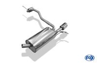 Fox sport exhaust part fits for Dacia Duster 4x2 - front wheels drive final silencer exit - 1x90 type 16 right/left