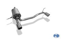 Fox sport exhaust part fits for Dacia Duster 4x2 - Facelift final silencer - 1x90 type 16