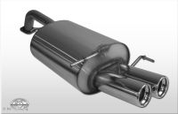 Fox sport exhaust part fits for Deawoo Lacetti - notchback final silencer - 2x80 type 13