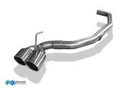 Fox sport exhaust part fits for Fiat Ducato Camper Tailpipe exit to the drivers side - 2x115x85 type 38