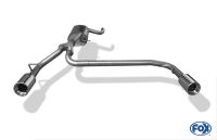 Fox sport exhaust part fits for Ford Focus II hatchback Facelift final silencer - 1x90 type 13 right/left
