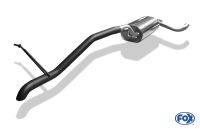 Fox sport exhaust part fits for Ford Focus II Tunier final silencer - 1x55 type 26 Diesel-look (black painted)
