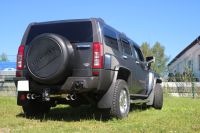 Fox sport exhaust part fits for Hummer H3 final silencer cross exit right/left - 2x100 type 24 right/left