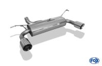 Fox sport exhaust part fits for Jeep Wrangler III - JK final silencer cross exit right/left - 1x100 type 25 right/left
