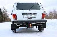Fox sport exhaust part fits for Lada Niva 4x4 final silencer cross exit right/left - 145x65 type 59 right/left