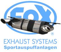 Fox sport exhaust part fits for Lotus Elise final silencer exit right/left  - 115x85 type 33 right/left
