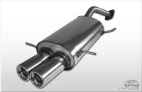 Fox sport exhaust part fits for Mazda MX3 type EC final silencer with tulip and flange - 2x80 type 13