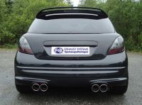 Fox sport exhaust part fits for Peugeot 207 RC final silencer exit right/left - 2x100 type 16 right/left