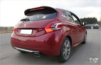 Fox sport exhaust part fits for Peugeot 208 GTI Final silencer - 2x100 Type 16