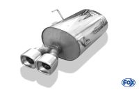 Fox sport exhaust part fits for Peugeot 406 station wagon final silencer - 93x79 type 71