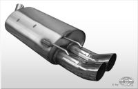 Fox sport exhaust part fits for Renault Twingo C06 final silencer - 2x70 type 18