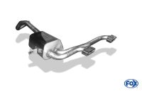 Fox sport exhaust part fits for Renault Megane II Sport final silencer centered - 2x130x50 type 52