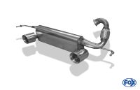 Fox sport exhaust part fits for Smart Fortwo 453 Brabus Coupe & Cabrio Final silencer right/left - 1x90 Typ 25 rechts/links