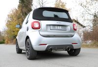 Fox sport exhaust part fits for Smart Forfour 453 Brabus Final silencer right/left - 1x100 Typ 25 rechts/links