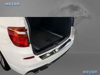 Weyer stainless steel rear bumper protection fits for BMW X3F25 + FL
