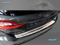 Weyer stainless steel rear bumper protection fits for FORD Fiesta MK85D