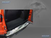 Weyer stainless steel rear bumper protection fits for FORD Ecosport II