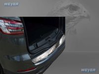 Weyer stainless steel rear bumper protection fits for FORD S-Max II