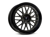 MB Design LV1 Center black matt/Edge shiney black Wheel 7,5x18 - 18 inch 4x108 bolt circle