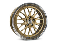 MB Design LV1 Gold shiny polished Wheel 7,5x18 - 18 inch 5x114,3 bolt circle