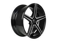 MB Design KV1 black shiny polished Wheel 8.5x19 - 19 inch 5x100 bolt circle