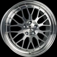 MB Design LV1 silver polished Wheel 8.5x19 - 19 inch 5x110 bolt circle