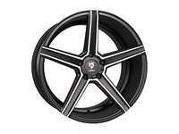 MB Design KV1 black mat polished Wheel 10x22 - 22 inch 5x130 bolt circle