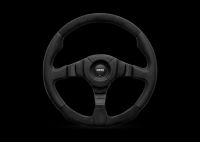 MOMO Dark Fighter steering wheel D=350mm smoot leather / suede black