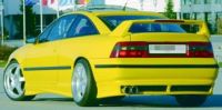 rear apron flat version for end pipe Ø max. 80mm Rieger Tuning fits for Opel Calibra