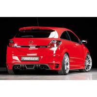 Rear apron for 2-pipe left exhaust only GTC Rieger Tuning fits for Opel Astra GTC + Twintop