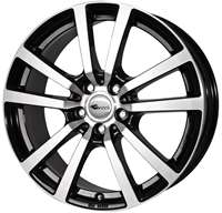 RC RC25T black glossy full polished (SGVP) Wheel 6,5x16 - 16 inch 5x160 bolt circle