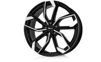 RC RC34 black glossy full polished (SGVP) Wheel 6,5x17 - 17 inch 5x110 bolt circle