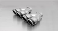 Remus tail pipe set left/right each 2 tail pipes  84 mm Carbon Race fits for _Endrohre 2 Endrohre Carbon Race