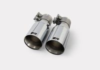 Remus Tail pipe set L/R consisting of 2 tail pipes Ø 90 mm straight cut, chromed fits for _Endrohre 1 Endrohr gerade