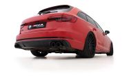 Remus Racing sport exhaust left and Racing sport exhaust right (without tail pipes), with vacuum operated valves, fits into the original skirt using integrated tail pipes, without homologation fits for Audi A4 3,0l 260kW (CWG, ohne OPF) ab 08/2016