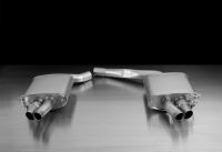 Remus Racing sport exhaust left and Racing sport exhaust right (without tail pipes), with vacuum operated valves, fits into the original skirt using integrated tail pipes, without homologation fits for Audi RS5 4,2l 331kW Quattro (4WD)