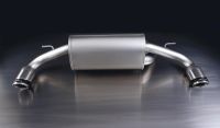 Remus sport exhaust centered with left/right each 1 tail pipe Ø 84 mm Carbon Race fits for BMW 1er F21 1,6l 125kw